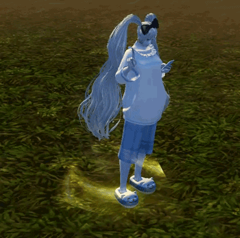 A character in game surrounded by the Streamer Aura effect