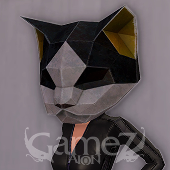 White Point Cat Mask