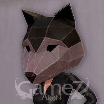 White Point Dog Mask