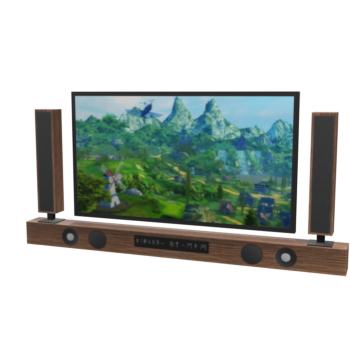Large TV Set