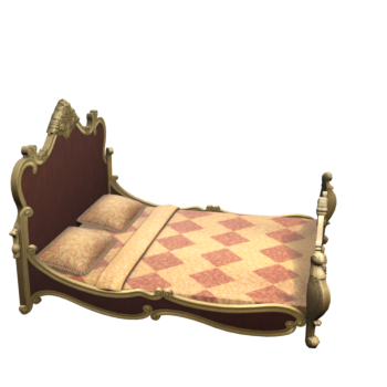 Antique Golden Bed